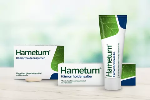 Hametum Hämorrhoiden-Set: Hämorrhoidensalbe und -zäpfchen