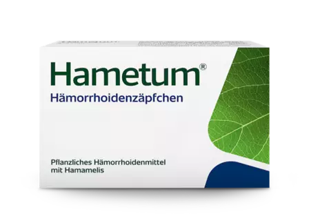 Packungsabbildung Hametum Hämorrhoidenzäpfchen